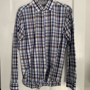 Hickey Freeman Men’s Button Down Dress Shirt, Size L